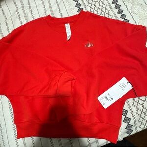 ALO Yoga Bold Red Pullover